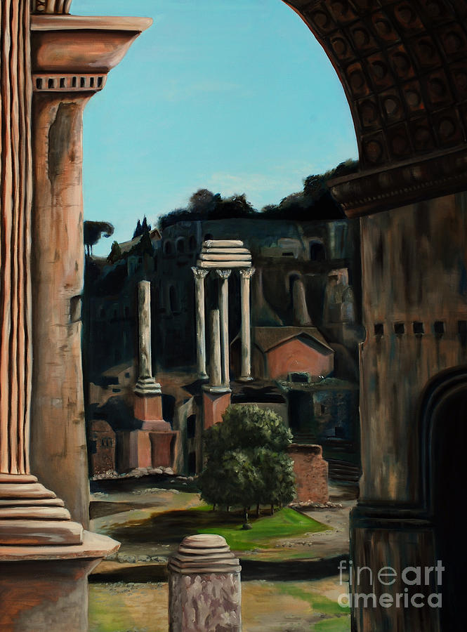 Roman Forum Painting by Nancy Bradley