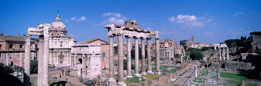 Architecture Photograph - Roman Forum, Rome, Italy by Panoramic Images