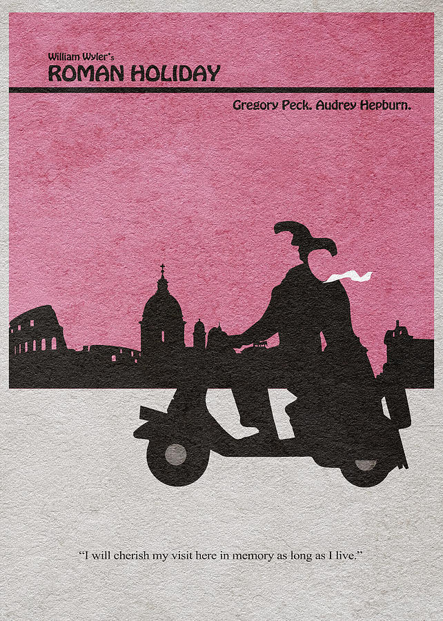Roman Holiday Drawing by Inspirowl Design