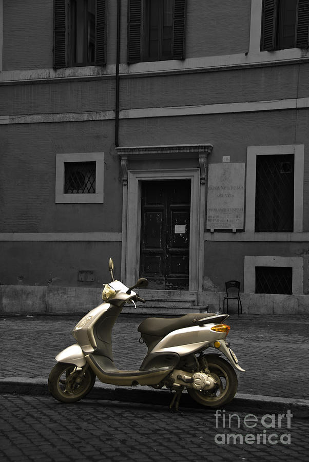 Roman Scooter Photograph by James Lavott