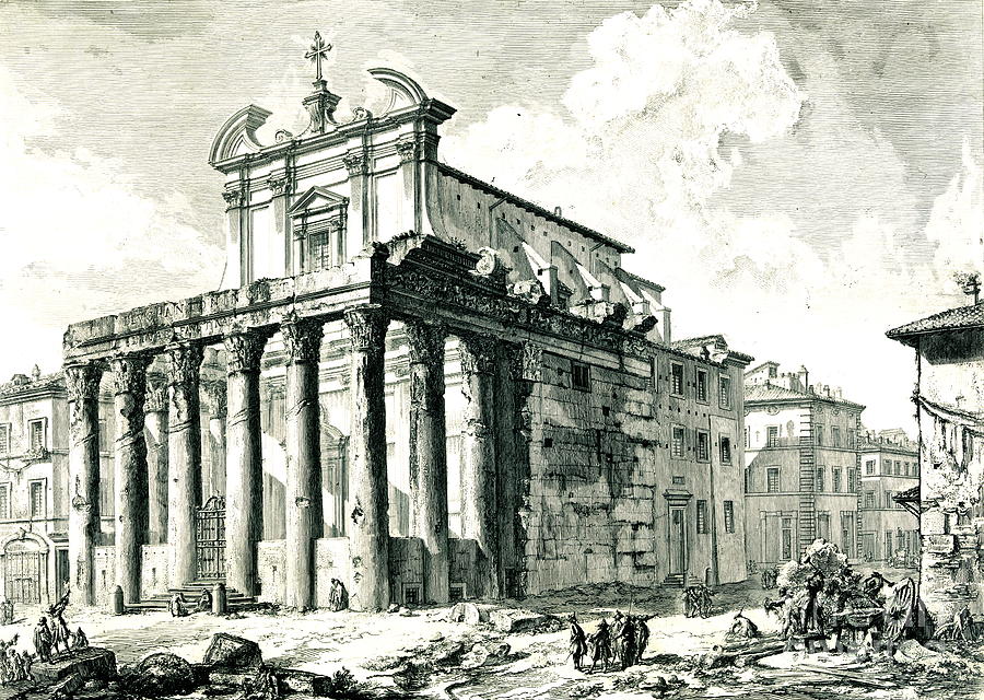 Roman Temple 1748 Photograph by Padre Art