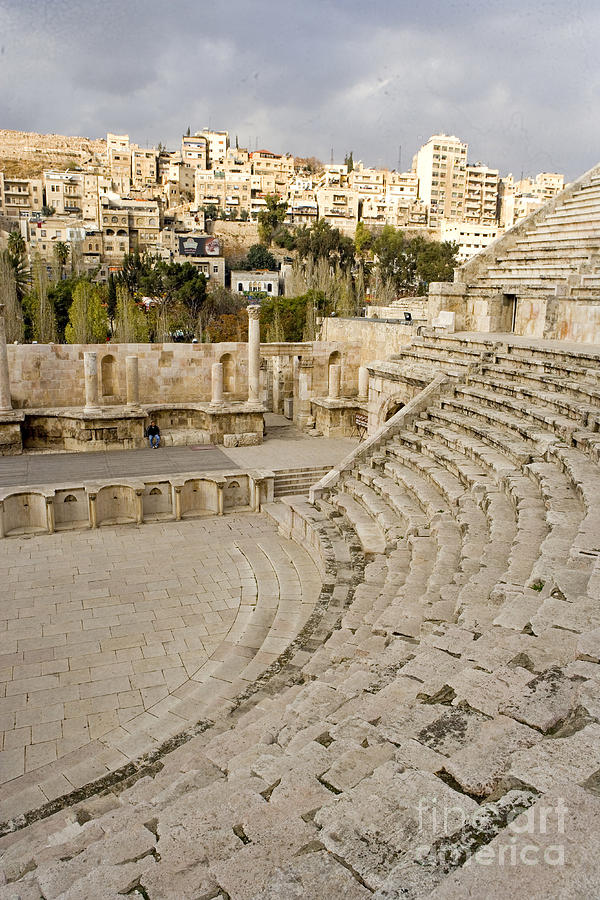 Roman Theater, Amman, Jordan Photograph by Adam Sylvester