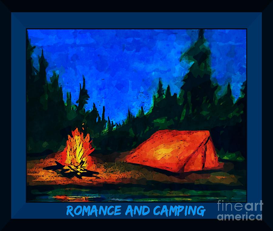 Landscape Painting - Romance and Camping by John Malone