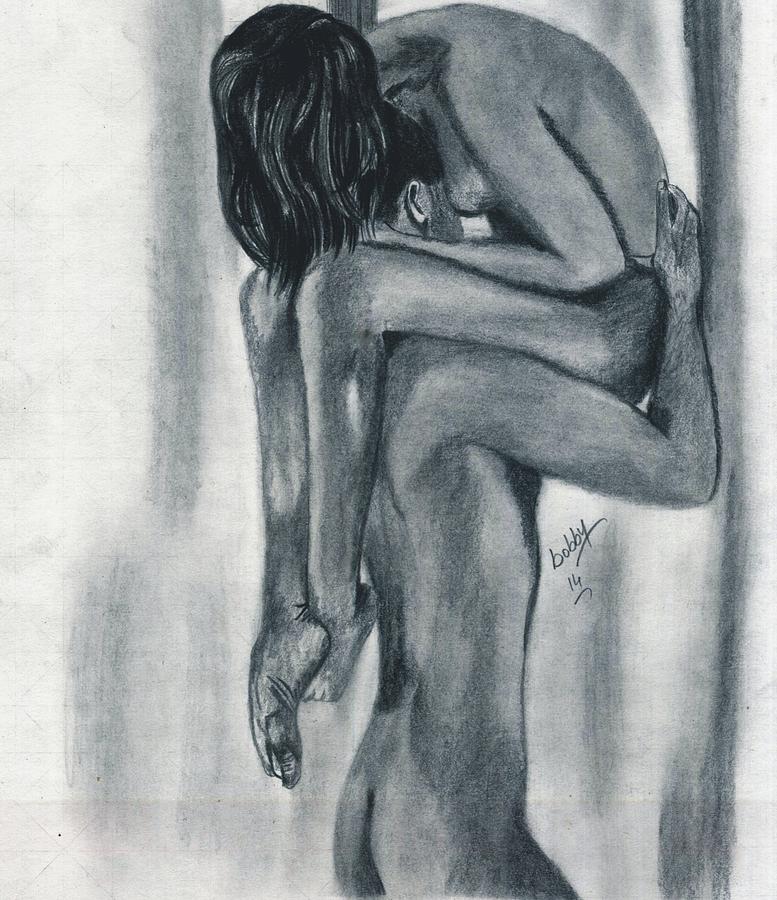 Sialkot Drawing - Romance by Bobby Dar