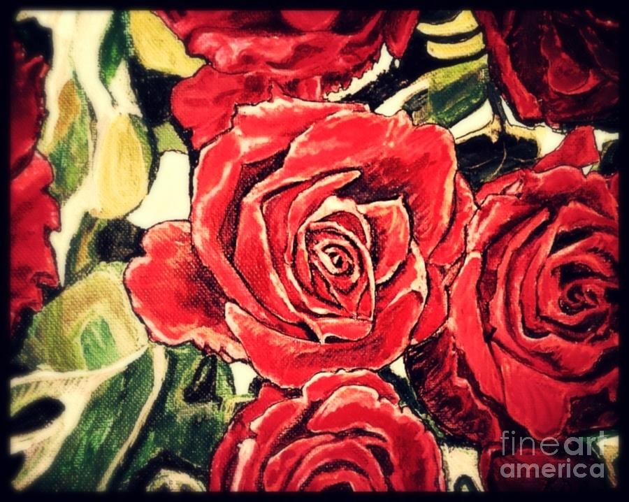 Romance of the Roses  Painting by Kimberlee Baxter