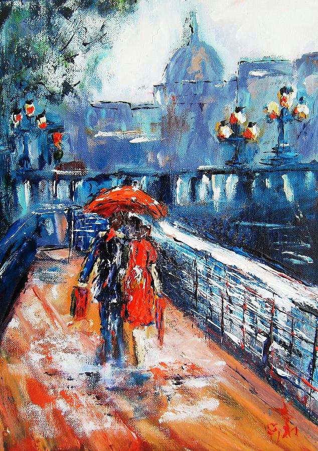 Romance On The Boardwalk Painting by Mary Cahalan Lee - aka PIXI
