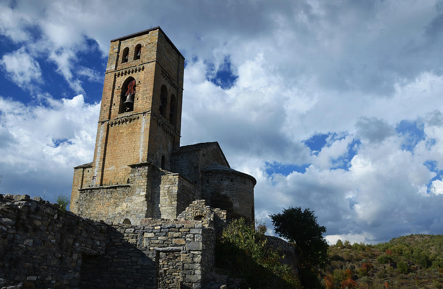 Romanesque Photograph - Romanesque church in Puente de Montanana  by RicardMN Photography