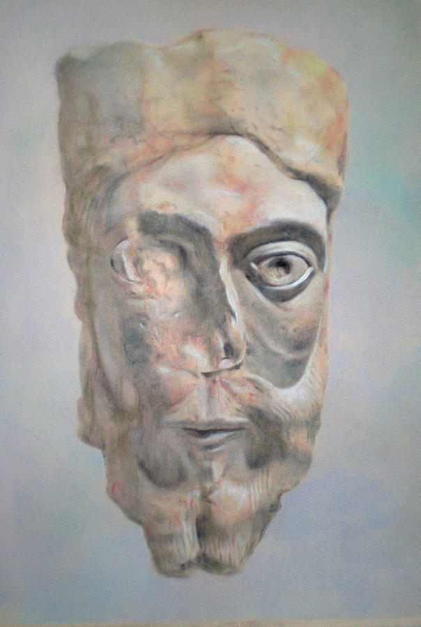Romanesque Head O King  Drawing by Paez  ANTONIO