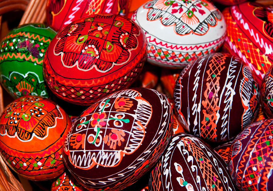 Romanian folk eggs Photograph by Dennis Cox