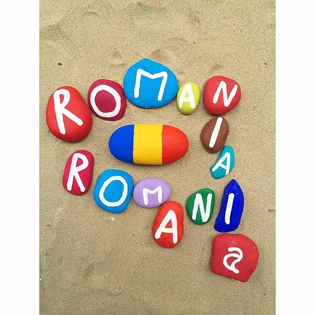 Stones Photograph - Romania,souvenir On Colored Stone by Adriano La Naia
