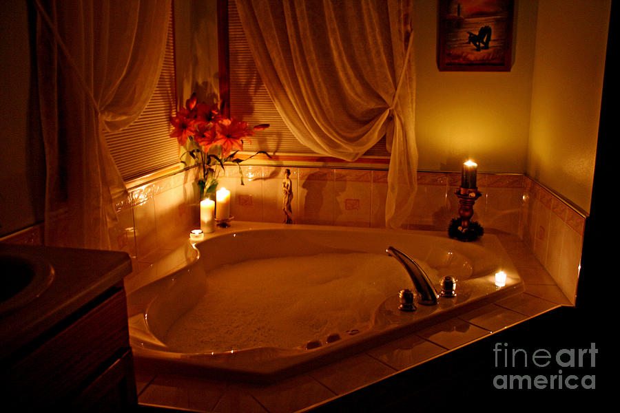 Romantic Bubble Bath Photograph