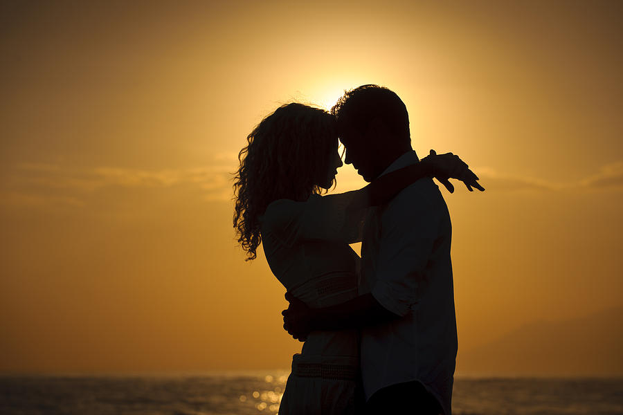 Romantic Couple at Sunset Photograph by WillSelarep