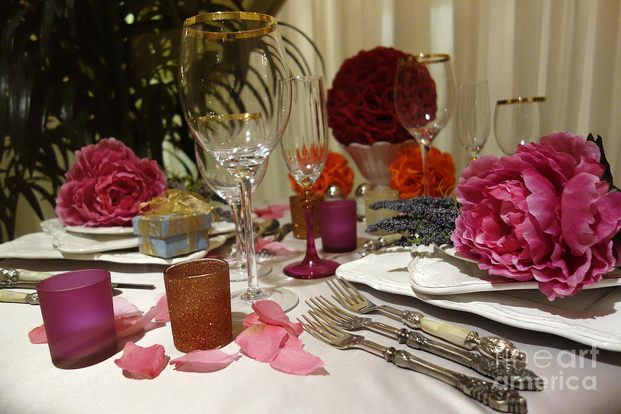 Romantic Dinner Setting Photograph by Nina Prommer