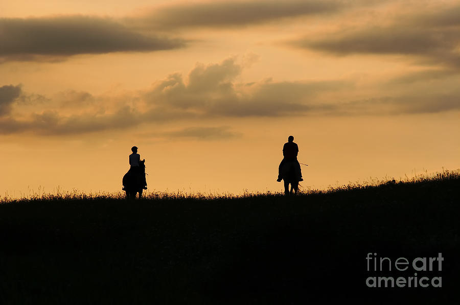Romantic Horseback Ride Photograph by Michal Boubin