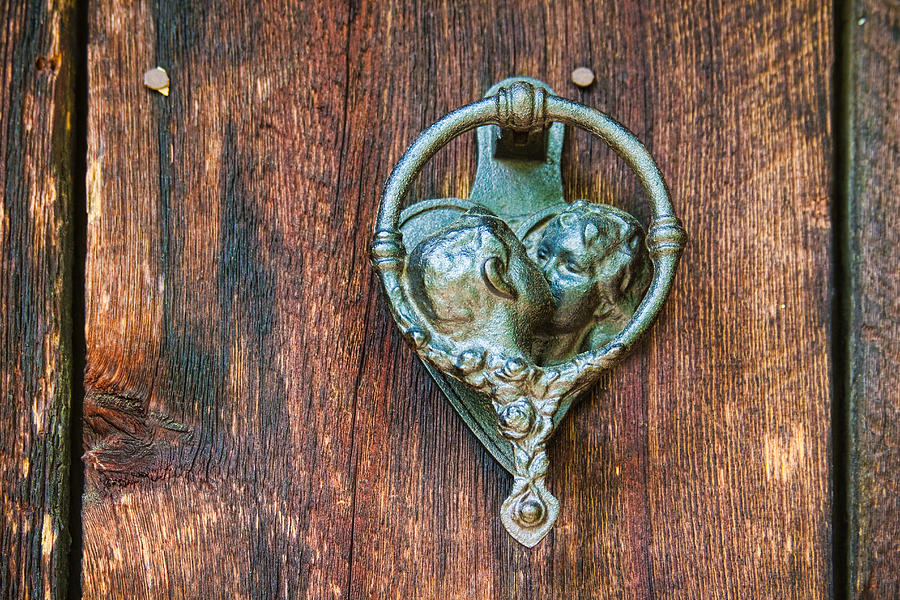 Romantic Kissing Door Knocker Photograph by James BO Insogna