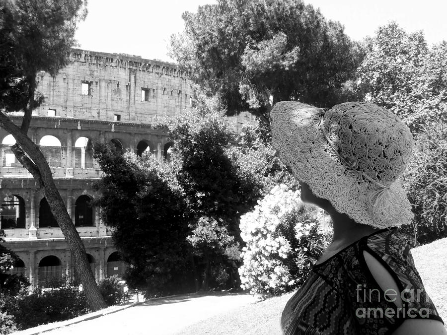 Black And White Photograph - Romantic Rome by Alex Cassels