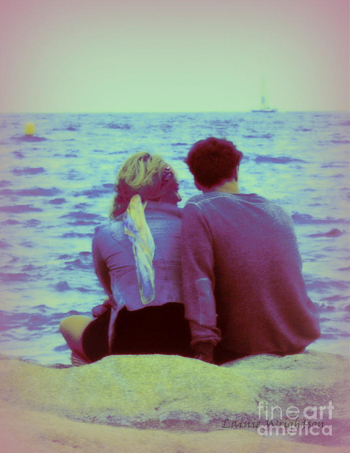Romantic Seaside Moment Photograph by Lainie Wrightson