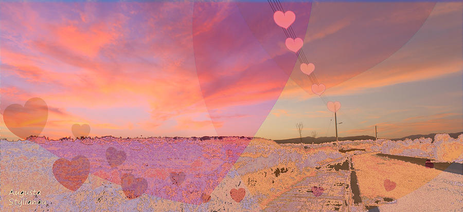 Romantic Sunset Digital Art by Augusta Stylianou