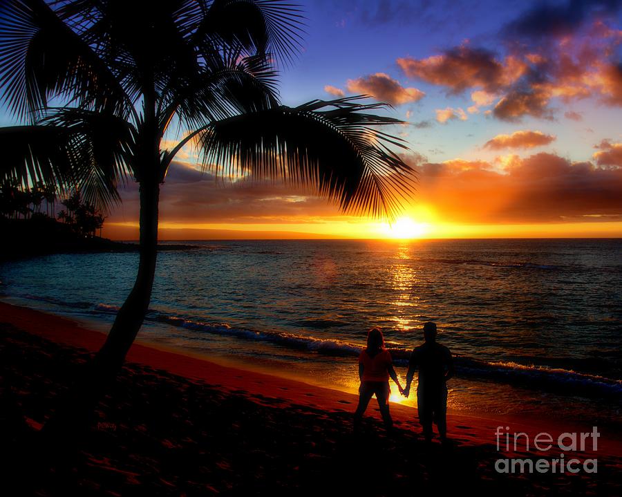 Romantic Sunset Hawaii Photograph by Patrick Witz