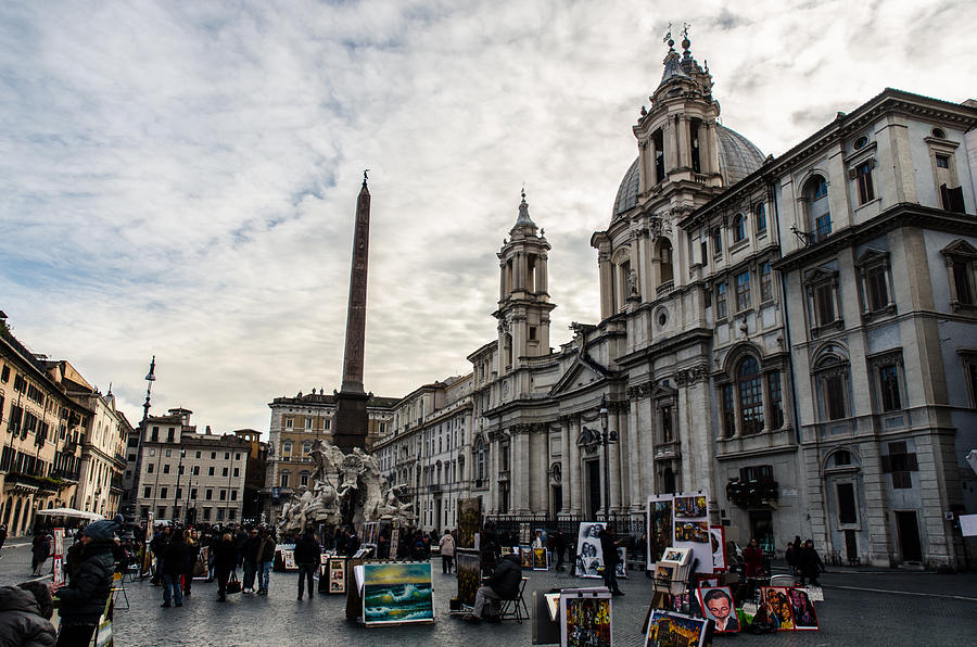 Rome Photograph - Rome - Piazza Navona by AM FineArtPrints