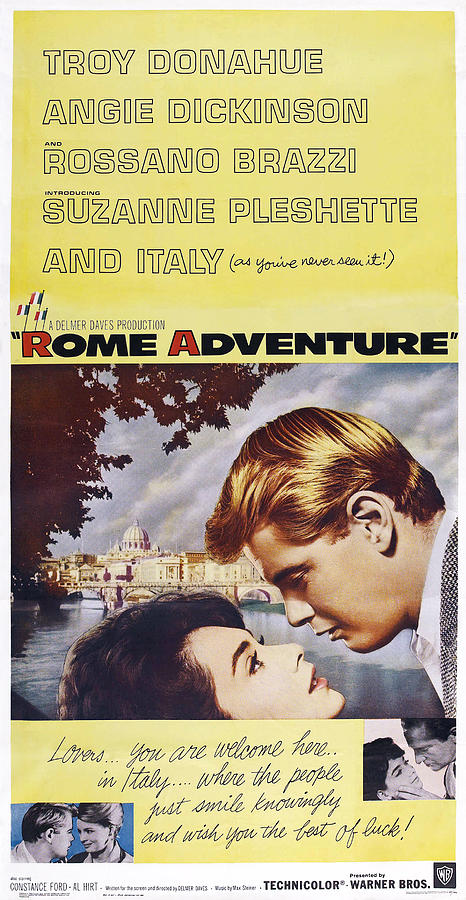 Rome Adventure, Us Poster, From Left Photograph by Everett