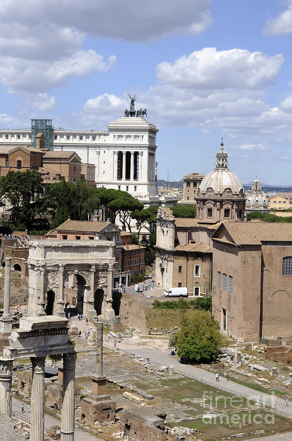 Rome Ancient and Modern Photograph by Brenda Kean