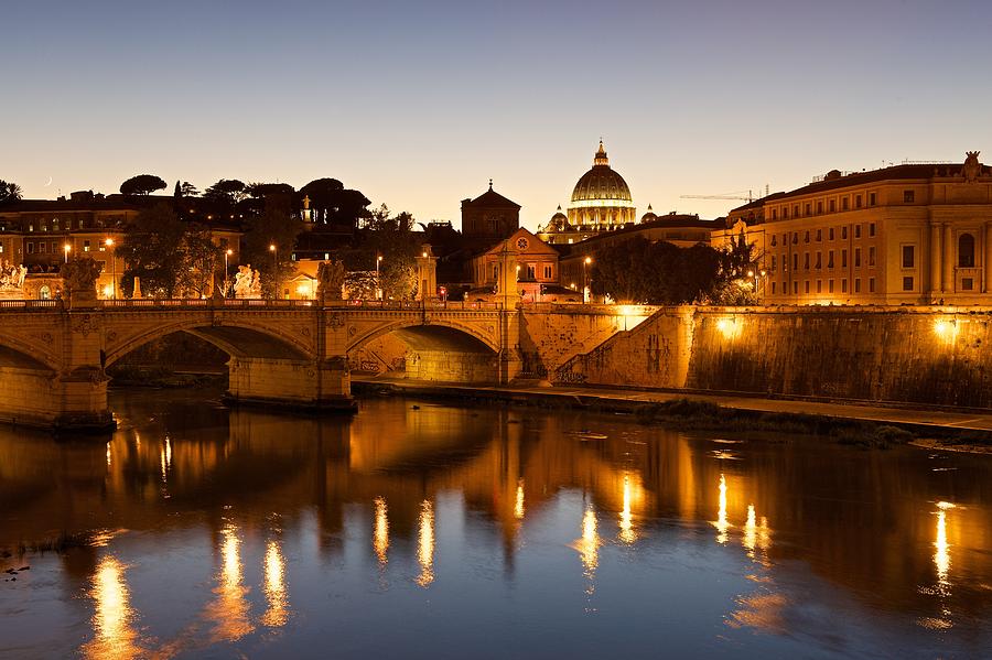 Rome at Dusk Photograph by Stephen Taylor