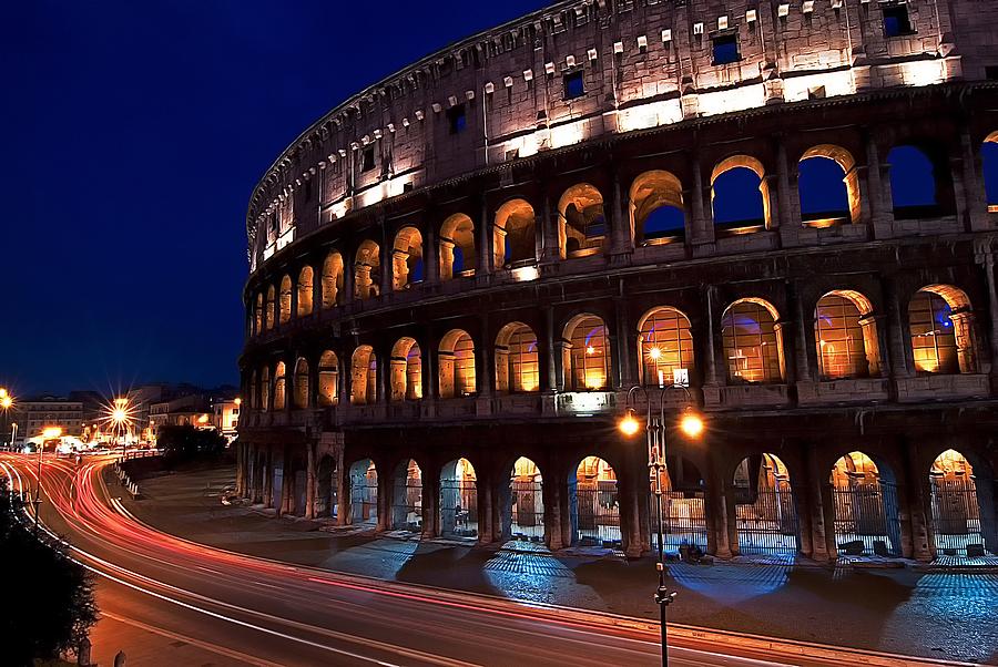 Rome Coliseum Photograph - Rome Coliseum by Jeff Lewis