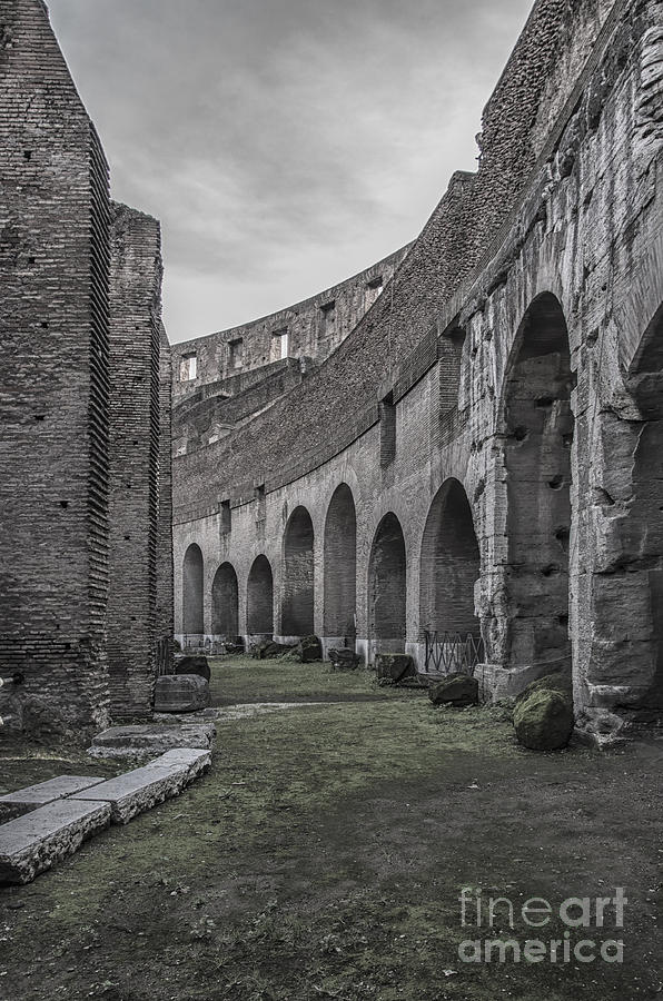 Rome Colosseum Interior 04 Photograph by Antony McAulay