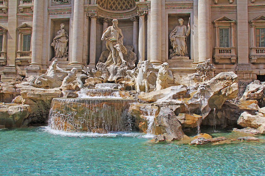Rome, Italy - Trevi Fountain Photograph by Richard Krebs