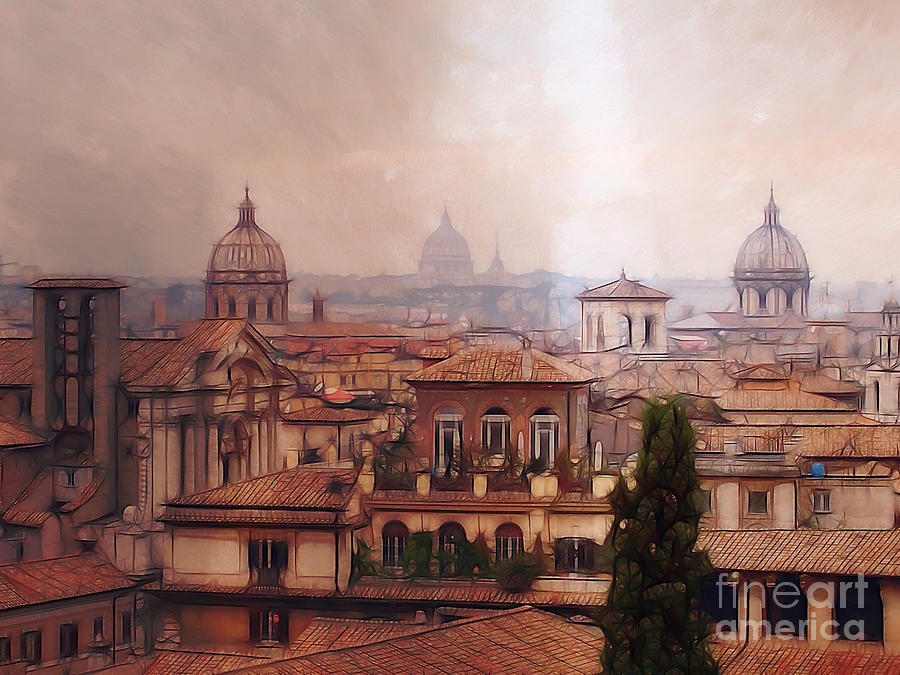 Rome panorama Photograph by Lutz Baar