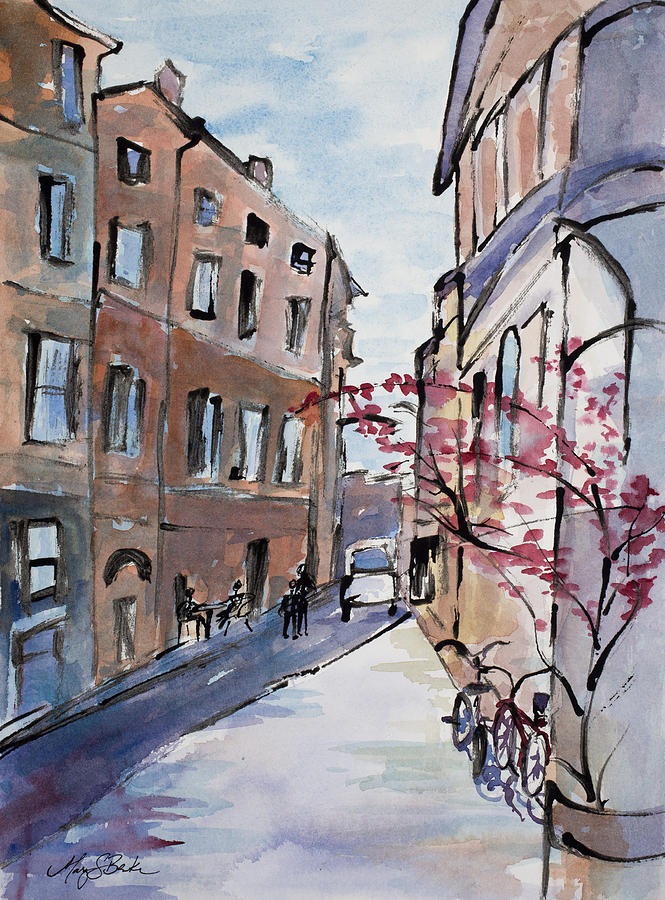 Rome Street Scene III Painting by Mary Benke