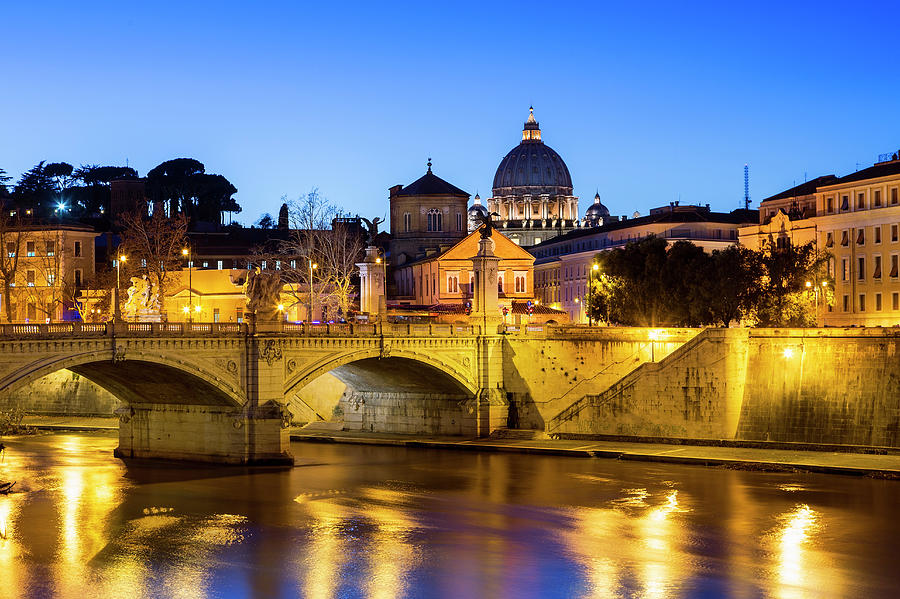 Rome, Vittorio Emanuelle Bridge Photograph by Sylvain Sonnet