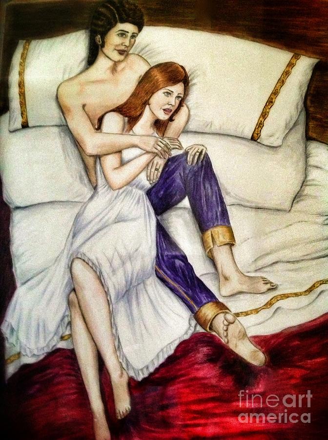 Romeo and Juliet  Painting by Joan-Violet Stretch