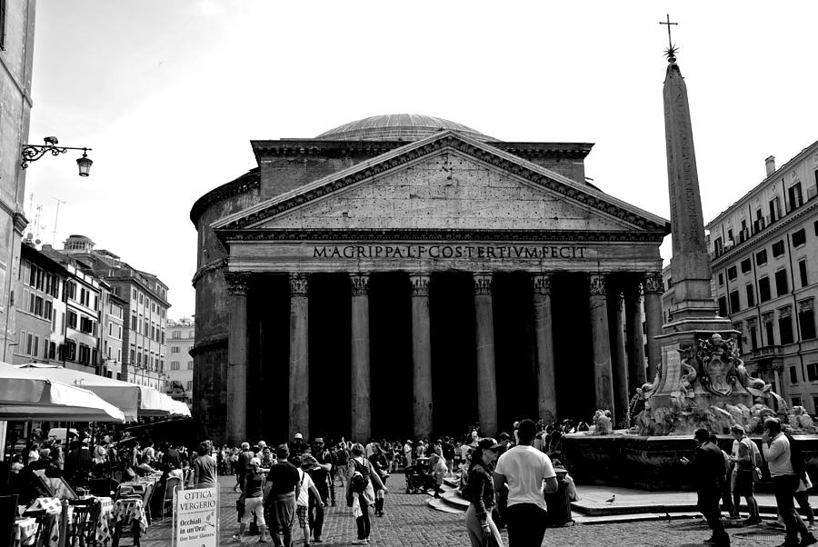 Romes Pantheon Photograph by Eric Tressler