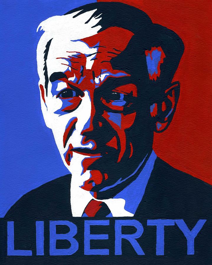 Ron Paul Painting - Ron Paul Liberty by Forrest  Smith