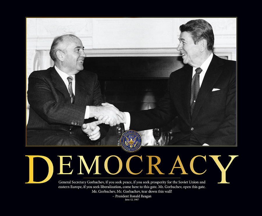 Ronald Reagan Democracy  Photograph by Retro Images Archive