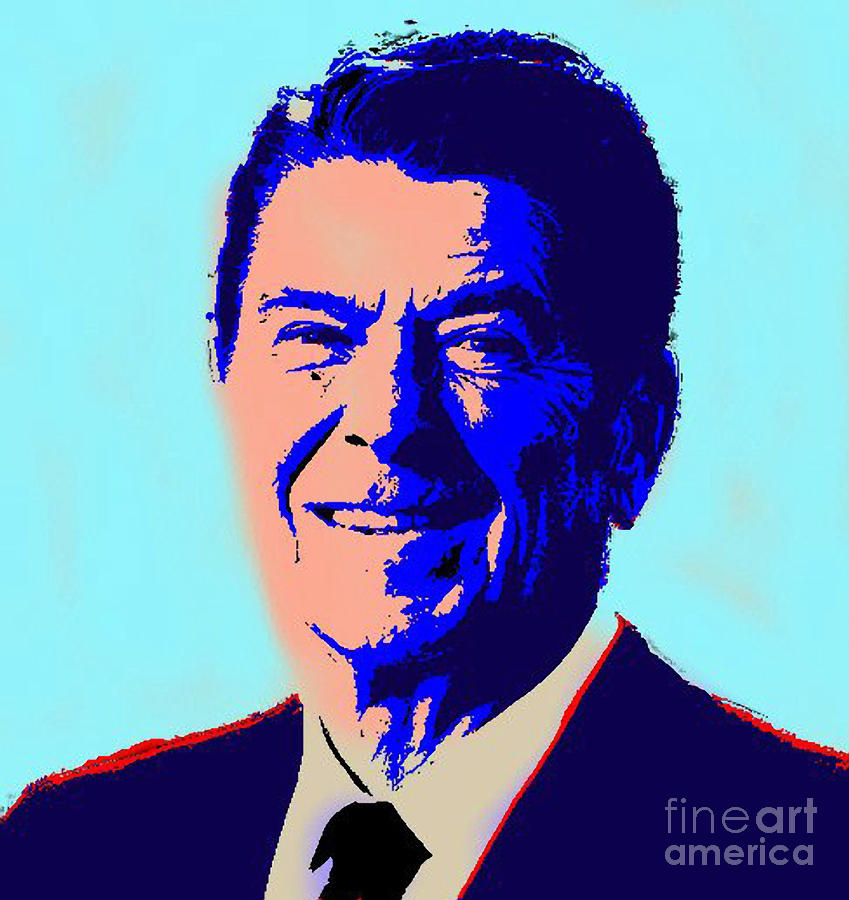 Ronald Reagan Digital Art by Gerhardt Isringhaus