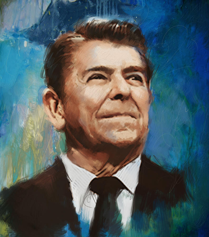 Ronald Reagan Portrait 6 Painting by Corporate Art Task Force