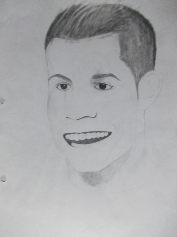 Cristiano Ronaldo Drawing by Olajide Alao - Pixels