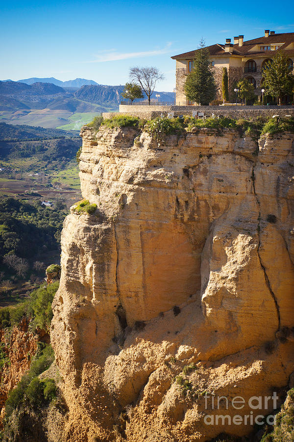 Mountain Photograph - Ronda Andalucia by Lutz Baar