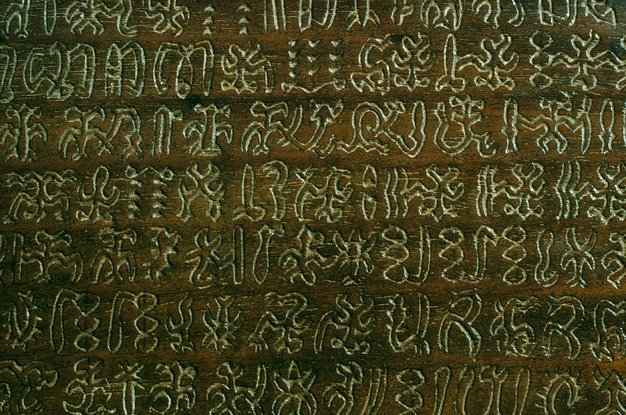 Rongorongo Tablet Photograph by George Holton