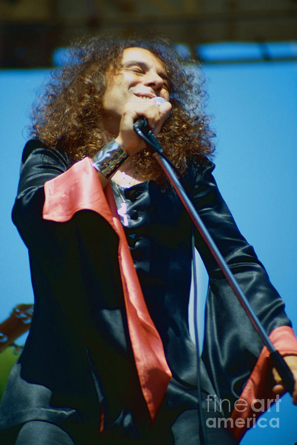 Ronnie James Dio of Black Sabbath during 1980 Heaven and Hell Tour-New Photo  Photograph by Daniel Larsen