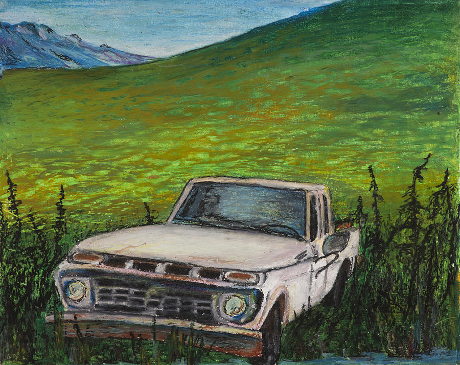 Rons Truck goes to the Yukon Painting by Carolyn Doe