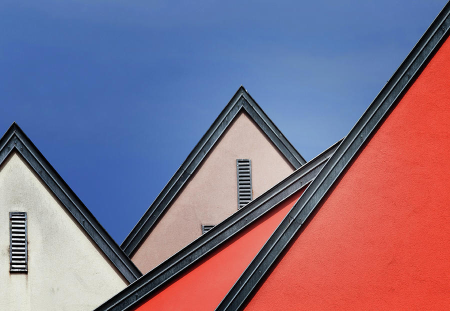 Architecture Photograph - Roof Lines by Jeroen Van De