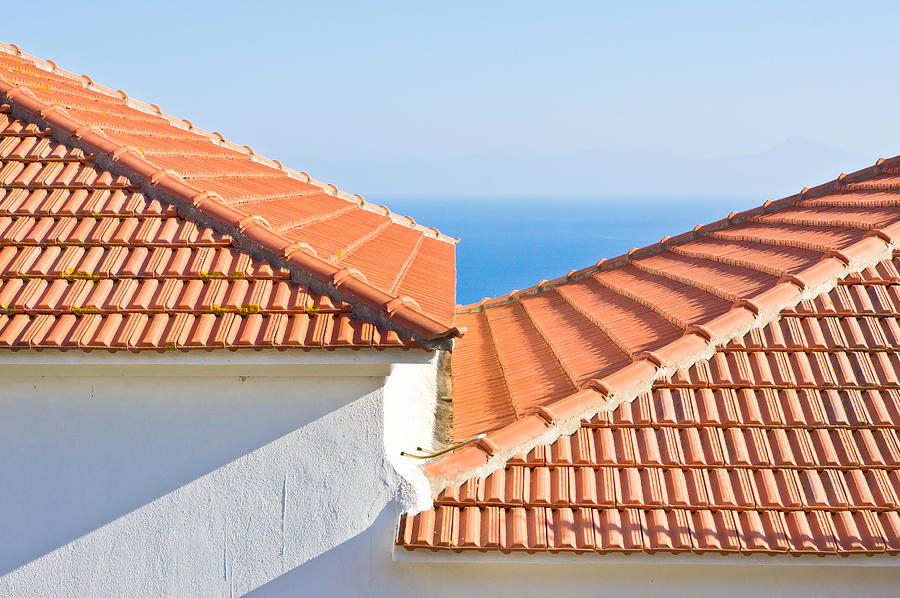 Architecture Photograph - Roof tiles by Tom Gowanlock