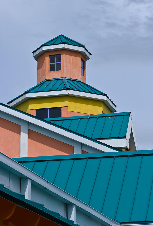 Rooflines and Windows at Festival Place Photograph by Ed Gleichman
