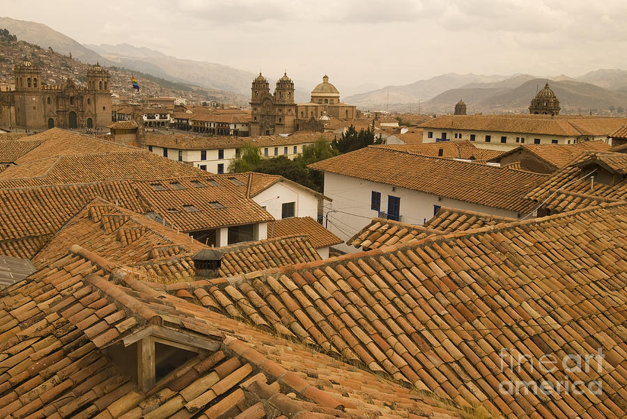 South America Photograph - Rooflines In Cusco, Peru by William H. Mullins