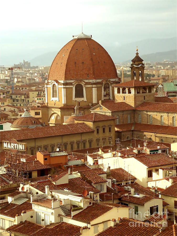 Roofs of Florence Photograph by Anna and  Sergey