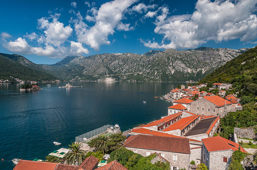 Roofs of Perast Photograph by Sergey Simanovsky